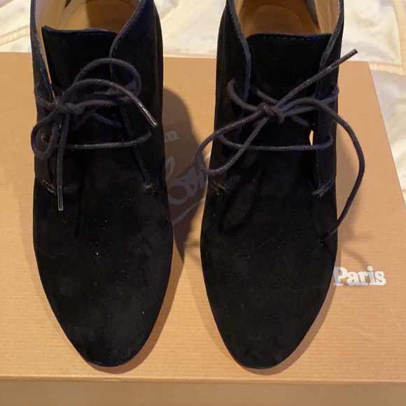 Christian Louboutin Suede Bootie size 36.5 - Picture 3 of 13